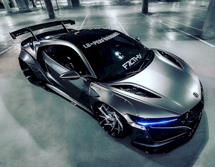 silver Liberty walk acura NSX