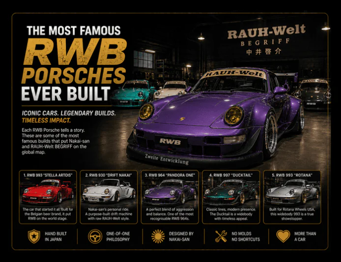 The Most Famous RWB Porsches Ever Built