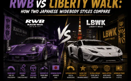 RWB vs Liberty Walk: How Two Japanese Widebody Styles Compare