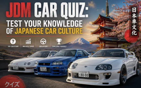 JDM Car Quiz: Test Your Knowledge of Japanese Car Culture