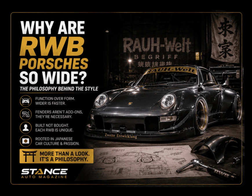 Why Are RWB Porsches So Wide? The Philosophy Behind the Style