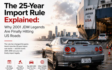 The 25-Year Import Rule Explained: Why 2001 JDM Legends Are Finally Hitting US Roads
