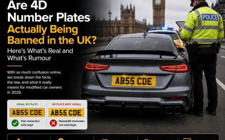 Are 4D Number Plates Actually Being Banned in the UK? Here's What's Real and What's Rumour