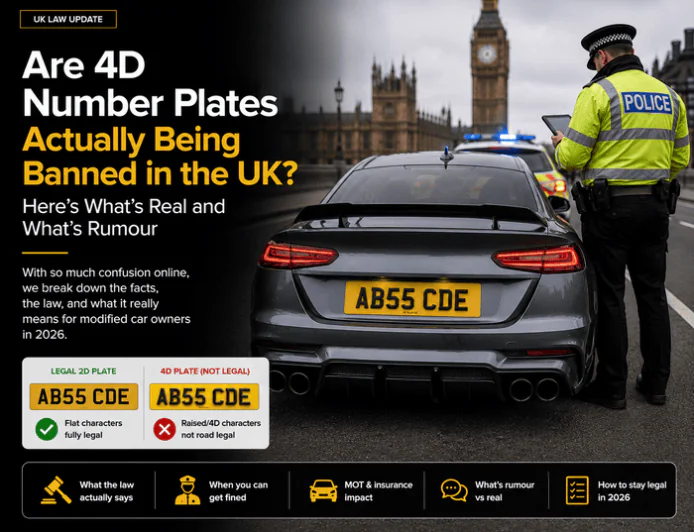 Are 4D Number Plates Actually Being Banned in the UK? Here's What's Real and What's Rumour