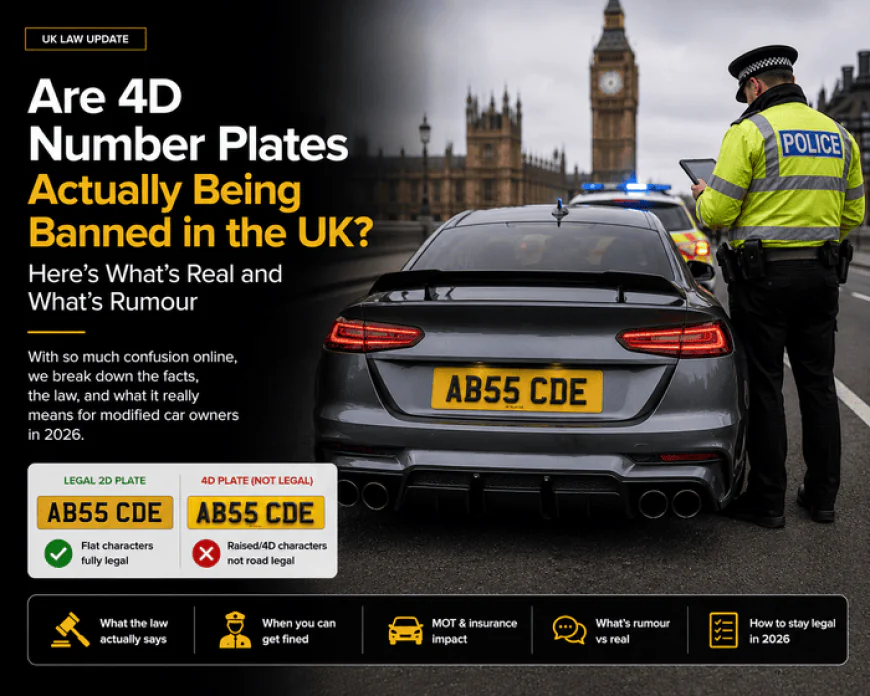 Are 4D Number Plates Actually Being Banned in the UK? Here's What's Real and What's Rumour