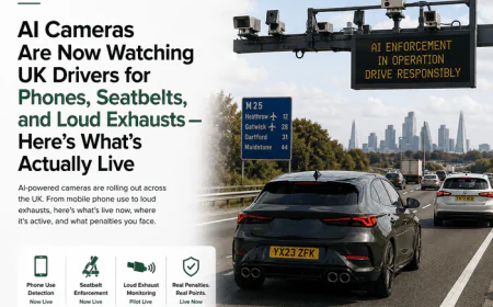 AI Cameras Are Now Watching UK Drivers for Phones, Seatbelts, and Loud Exhausts — Here's What's Actually Live