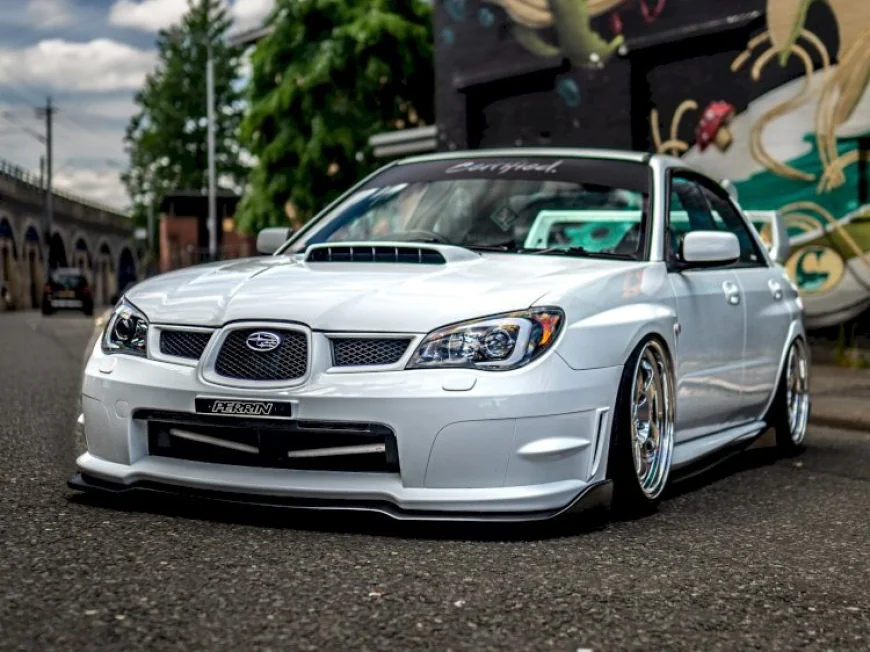 Rory Mcewing's Hawkeye STI on air suspension
