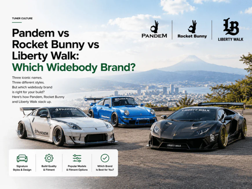 Pandem vs Rocket Bunny vs Liberty Walk: Which Widebody Brand?