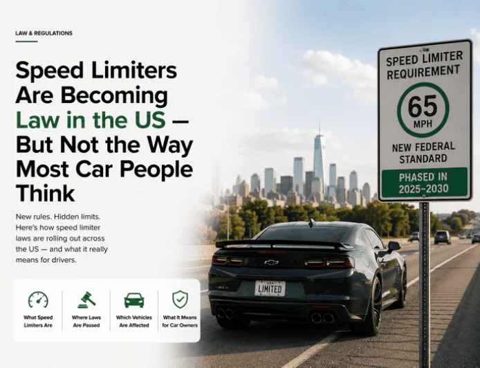 Speed Limiters Are Becoming Law in the US — But Not the Way Most Car People Think