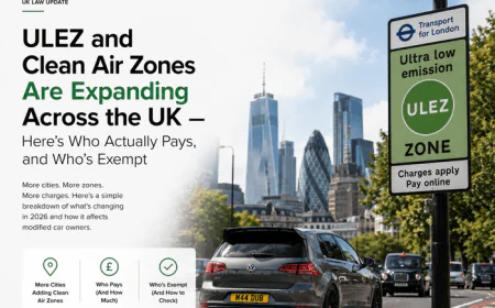 ULEZ and Clean Air Zones Are Expanding Across the UK — Here's Who Actually Pays, and Who's Exempt