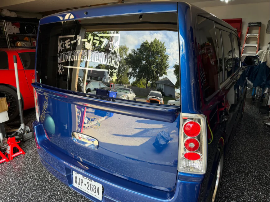 Bagged Toyota bB: Hannah Gragg's 2000 Right-Hand-Drive JDM Tuner Build