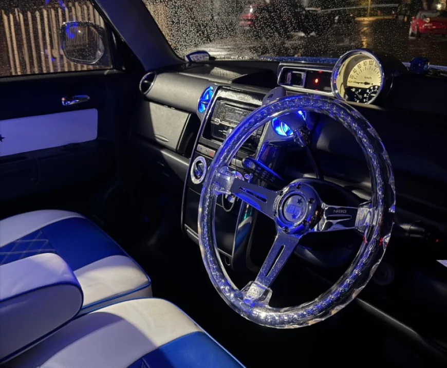 Bagged Toyota bB: Hannah Gragg's 2000 Right-Hand-Drive JDM Tuner Build