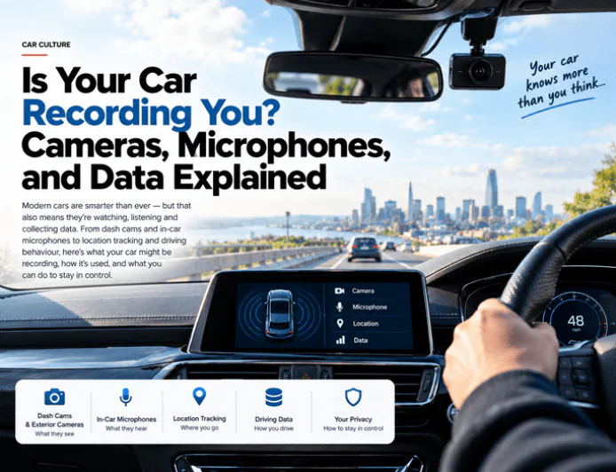 Is Your Car Recording You? Cameras, Microphones, and Data Explained