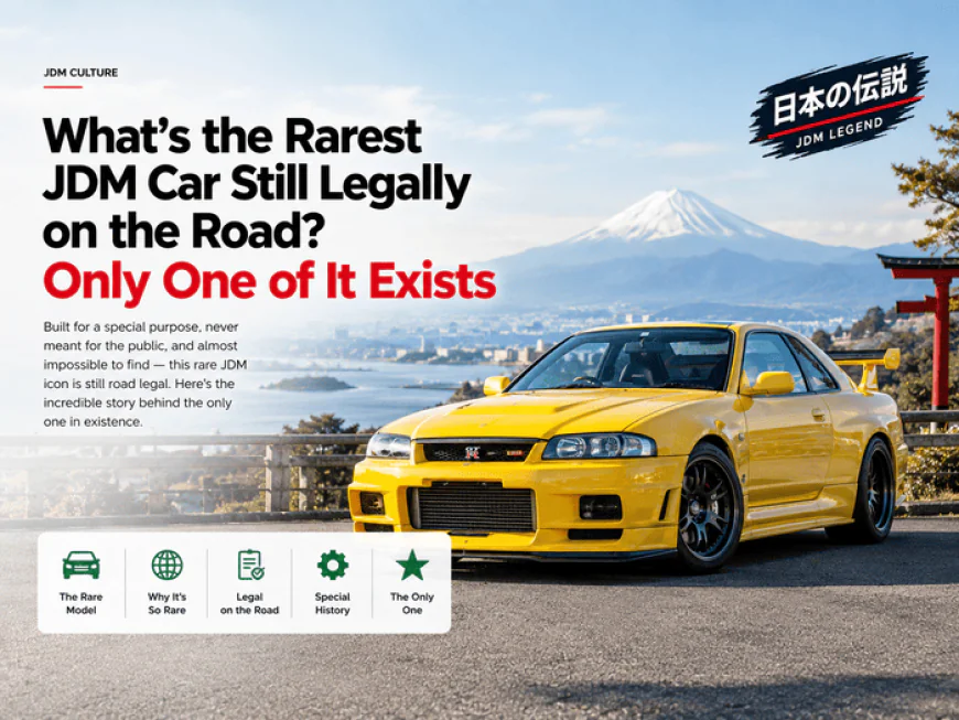 What's the Rarest JDM Car Still Legally on the Road? Only One of It Exists
