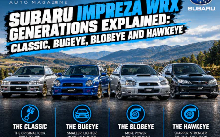Subaru Impreza WRX Generations Explained: Classic, Bugeye, Blobeye and Hawkeye