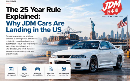 The 25 Year Rule Explained: Why JDM Cars Are Landing in the US
