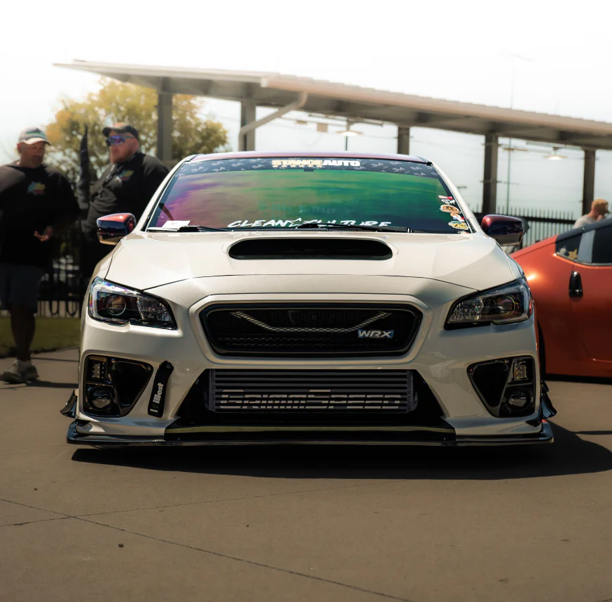 2015 Subaru WRX build shot from the front