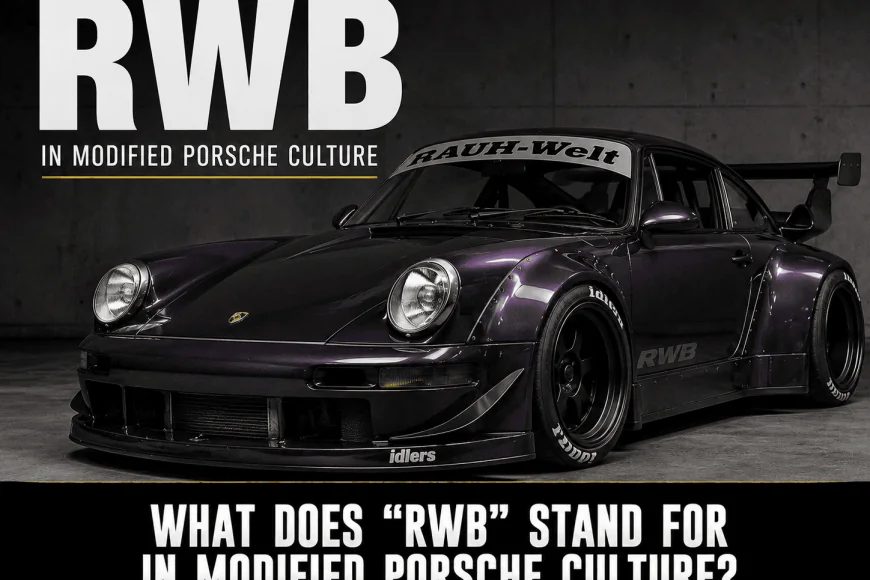 What does "RWB" stand for in modified Porsche culture?