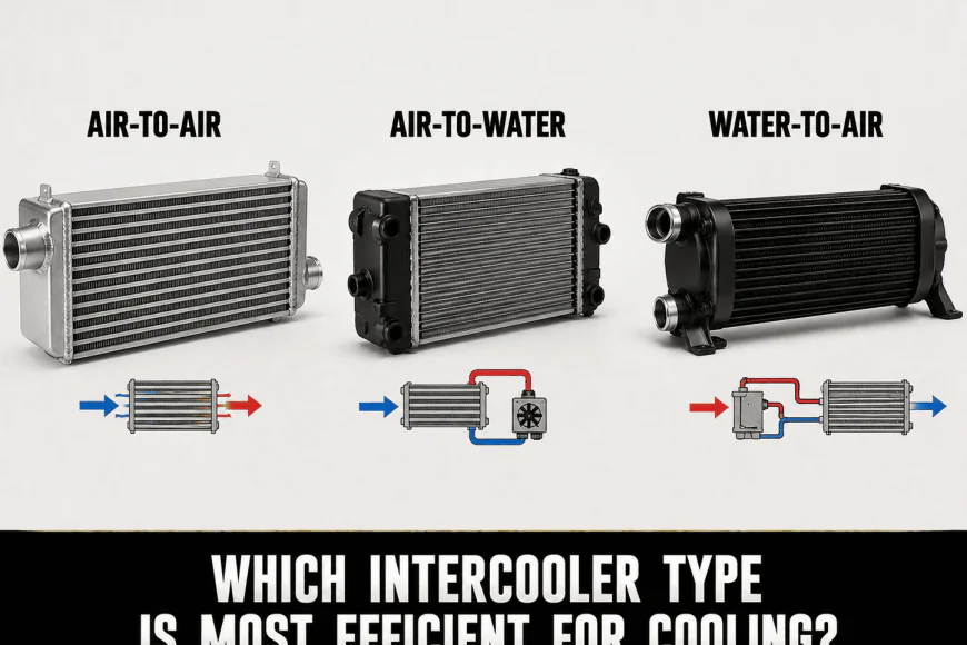 Which intercooler type is most efficient for cooling?